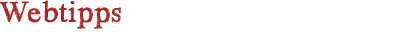 Webtipps